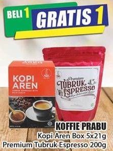 Promo Harga Kopi Aren Box 5x21g, Premium Tubruk Espresso 200g  - Hari Hari