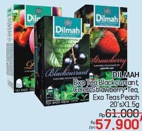 Promo Harga Dilmah Tea Blackcurrant Individually, Strawberry Individually, Peach Individually 20 pcs - LotteMart