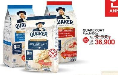 Promo Harga Quaker Oatmeal 800 gr - LotteMart