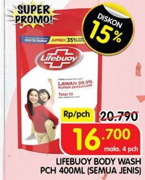 Promo Harga Lifebuoy Body Wash All Variants 400 ml - Superindo