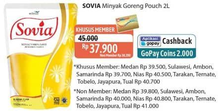 Promo Harga Sovia Minyak Goreng 2000 ml - Alfamidi