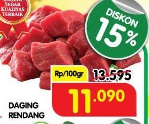 Promo Harga Daging Rendang Sapi per 100 gr - Superindo