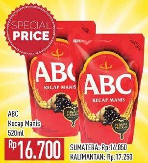 Promo Harga ABC Kecap Manis 520 ml - Hypermart