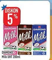 Promo Harga DIAMOND Milk UHT 200 ml - Hypermart