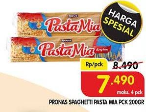 Promo Harga PRONAS Spaghetti Pasta Mia 200 gr - Superindo