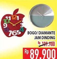 Promo Harga Jam Dinding Bogo, Diamante  - Hypermart