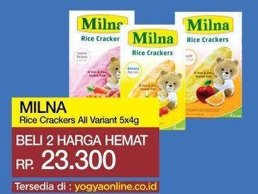 Promo Harga MILNA Rice Crackers All Variants 5 pcs - Yogya