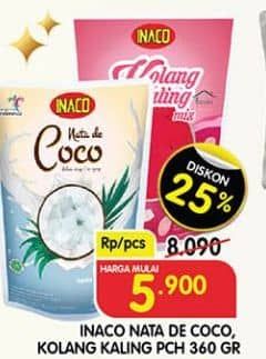 Promo Harga Inaco Nata De CocoKolang Kaling PCH 360gr Kolang Kaling 360 gr - Superindo