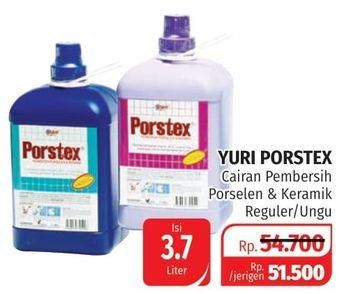 Promo Harga YURI PORSTEX Pembersih Porselen Fresh Lilac, Ocean Blue 3700 ml - Lotte Grosir