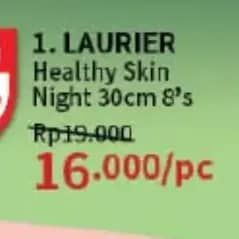Promo Harga Laurier Healthy Skin Night Wing 30cm 8 pcs - Guardian