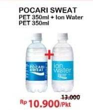 Promo Harga POCARI SWEAT 350 + Ion Water 350 mL  - Alfamart