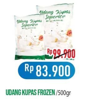 Promo Harga Udang Kupas Frozen 500 gr - Hypermart