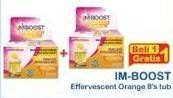 Promo Harga Imboost Effervescent with Vitamin C Orange 8 pcs - Indomaret