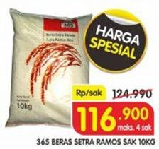 Promo Harga 365 Beras 10 kg - Superindo