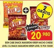 Promo Harga Kobe Bon Cabe Makaroni Krispi Nacho Cheese Level 2, Level 15 150 gr - Superindo