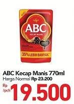 Promo Harga ABC Kecap Manis 770 ml - Carrefour
