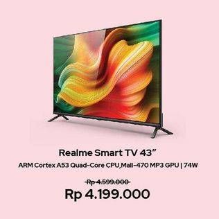 Promo Harga REALME Smart TV LED 43 Inch  - Erafone