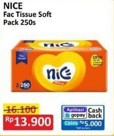 Promo Harga Nice Facial Tissue Soft Pack 250 sheet - Alfamart