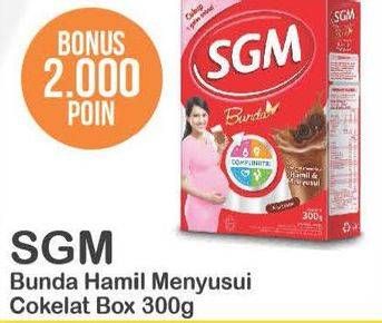 Promo Harga SGM Bunda Susu Ibu Hamil & Menyusui Cokelat 300 gr - Alfamart