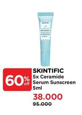 Promo Harga Skintific 5X Ceramide Serum Sunscreen 5 ml - Watsons