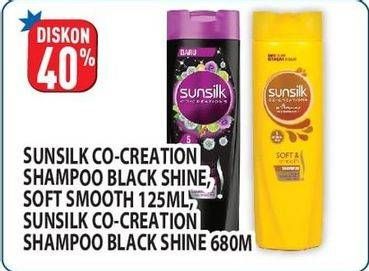 Promo Harga Sunsilk Shampoo Black Shine, Soft Smooth 125 ml - Hypermart