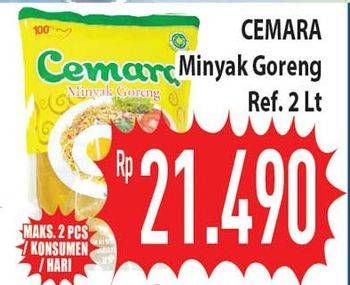 Promo Harga CEMARA Minyak Goreng 2 ltr - Hypermart