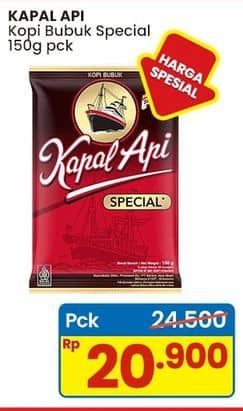 Promo Harga Kapal Api Kopi Bubuk Special 150 gr - Indomaret