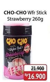 Promo Harga Cho Cho Wafer Roll Strawberry 260 gr - Alfamidi