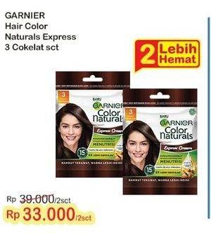 Promo Harga Garnier Hair Color 3 Coklat Kehitaman 40 ml - Indomaret