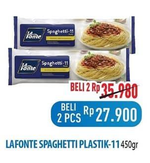 Promo Harga La Fonte Spaghetti 11 450 gr - Hypermart