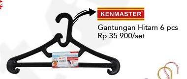 Promo Harga KENMASTER Hanger 6 pcs - Carrefour