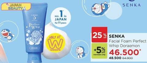 Promo Harga SENKA Perfect Whip Facial Foam Doraemon  - Watsons