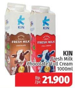 Promo Harga KIN Fresh Milk Chocolate, Full Cream 1 ltr - Lotte Grosir