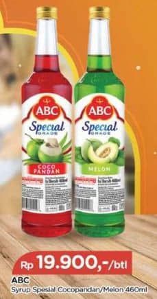 Promo Harga ABC Syrup Special Grade Melon, Coco Pandan 485 ml - TIP TOP