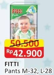 Promo Harga Fitti Pants L28, M32 28 pcs - Alfamart