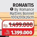 Promo Harga ROMANCE Mattrass Bonnel 100x200x26cm  - Lotte Grosir