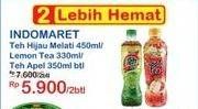 Promo Harga INDOMARET Minuman Teh Apel, Hijau Melati, Lemon 330 ml - Indomaret