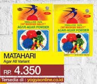 Promo Harga SWALLOW Agar Agar Powder All Variants 7 gr - Yogya