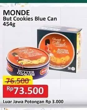 Promo Harga Monde Butter Cookies 454 gr - Alfamart