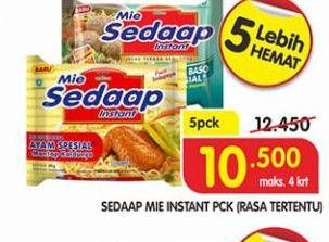 Promo Harga SEDAAP Mie Kuah per 5 pcs - Superindo