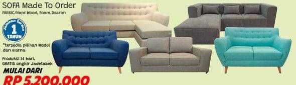 Promo Harga COURTS Sofa Made to Order  - Courts