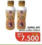 Promo Harga Kapal Api White Coffee Drink per 2 botol 200 ml - Alfamidi