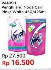 Promo Harga VANISH Penghilang Noda Cair Pink, Putih 425 ml - Indomaret