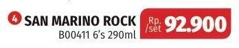 Promo Harga OCEAN Glass San Marino Rock B0041 290ml 6 pcs - Lotte Grosir