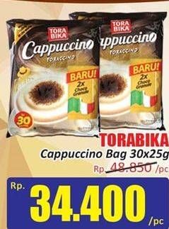 Promo Harga Torabika Cappuccino per 30 sachet 25 gr - Hari Hari