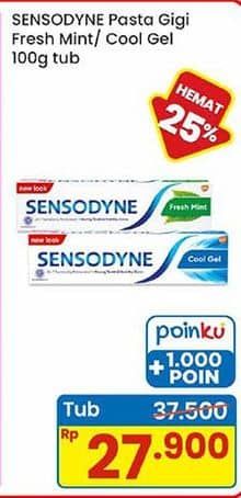 Promo Harga Sensodyne Pasta Gigi Fresh Mint, Cool Gel 100 gr - Indomaret