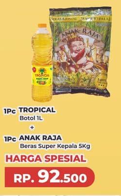 Promo Harga Tropical Minyak Goreng + Anak Raja Beras Super Kepala  - Yogya