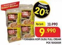 Promo Harga Torabika Tora Susu per 10 sachet 30 gr - Superindo