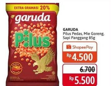 Promo Harga Garuda Snack Pilus Pedas, Mi Goreng, Sapi Panggang 95 gr - Alfamidi