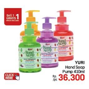 Promo Harga Yuri Hand Soap 410 ml - LotteMart